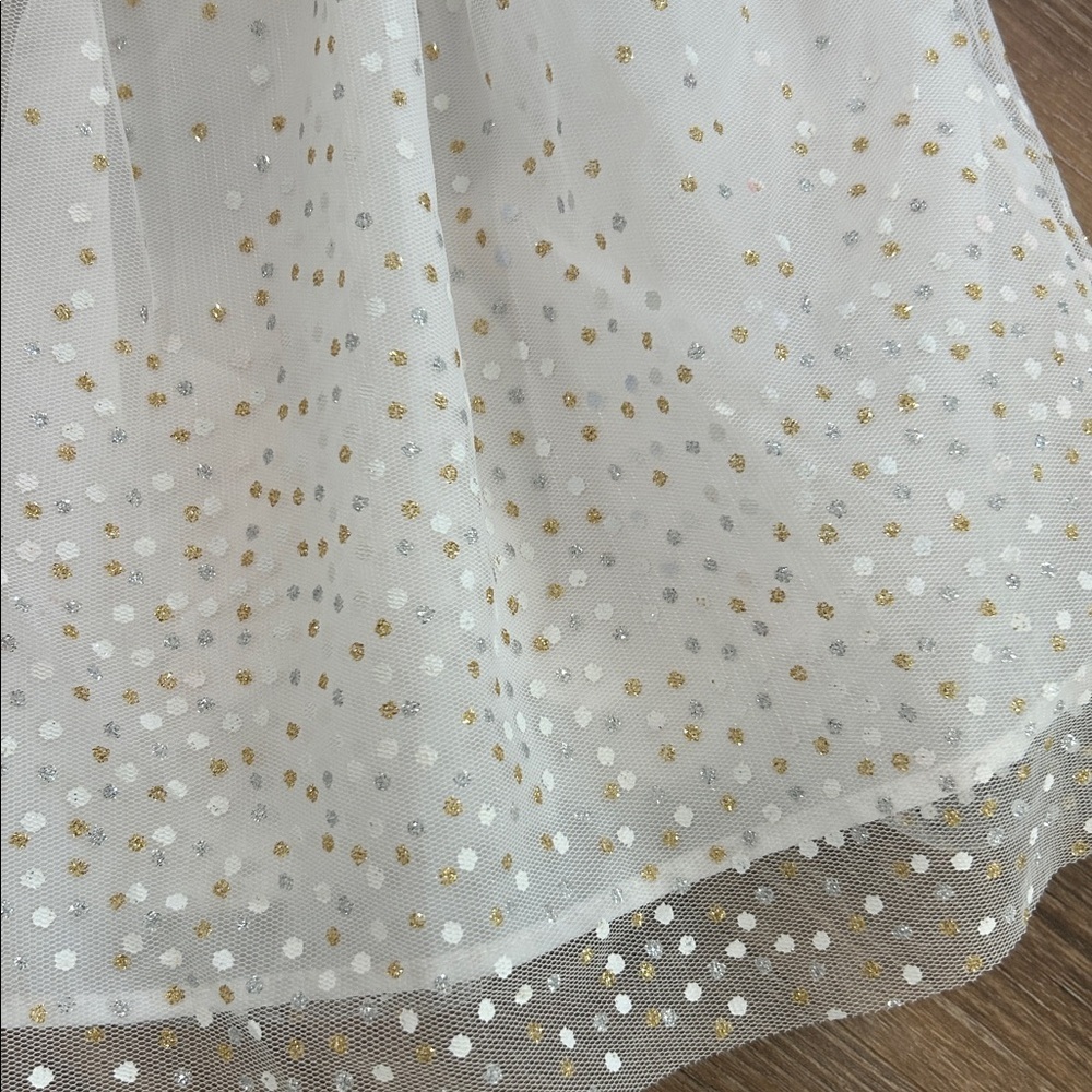 Bonnie Jean toddler/girl Christmas Winter dress. Size 18M
Red gold and silver - Picture 3 of 13